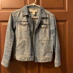 Treasure & Bond zip up denim jacket